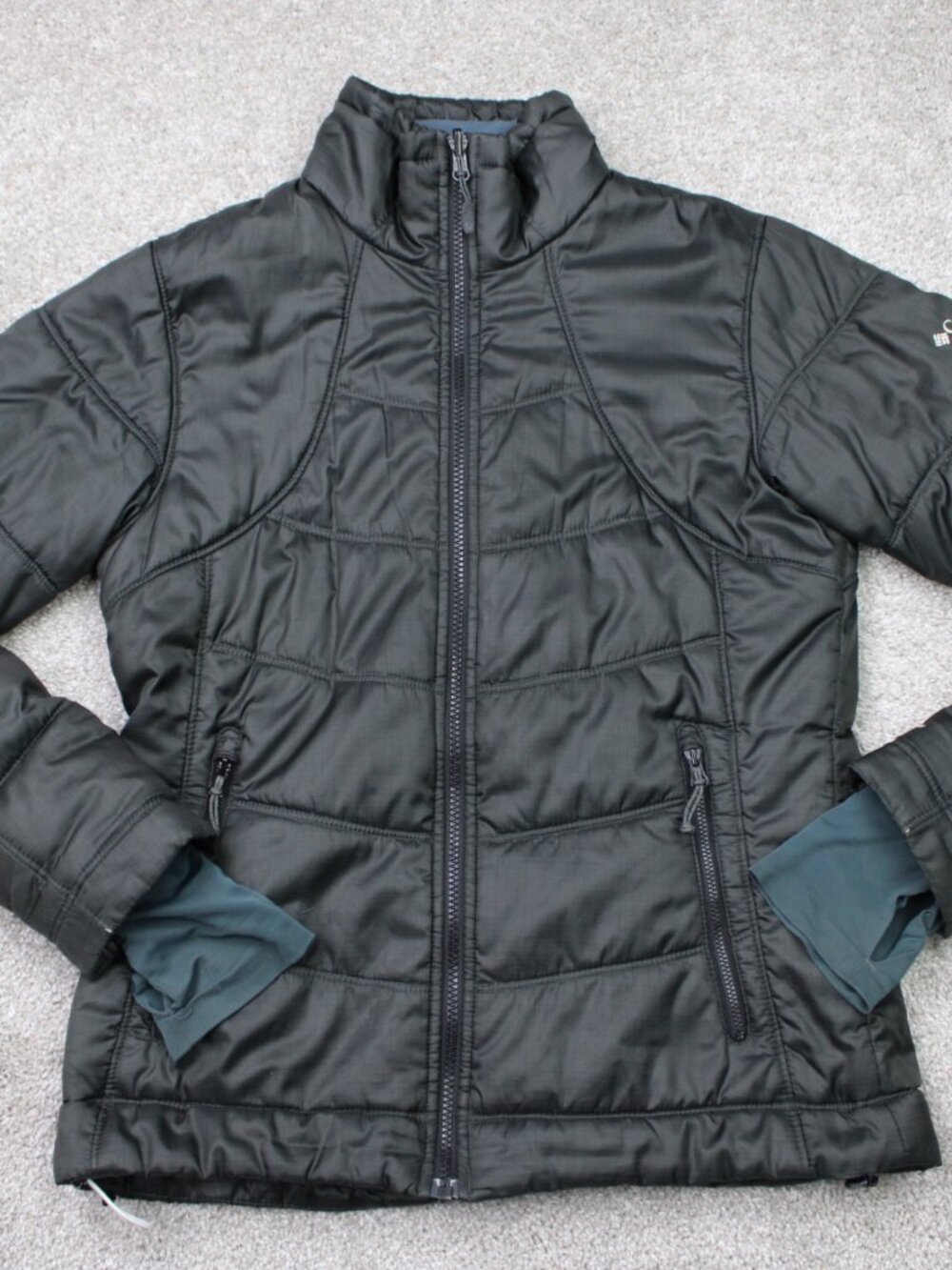 Columbia Jacket Womens XL Black Whirlibird Interchange Omni-Heat 3 in 1 Full Zip